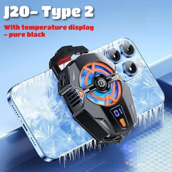J20 Mobile Phone Cooler for PUBG Game Semiconductor Cool Heat Sink for IOS Android