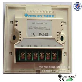 3ch rgb touch panel switch for led strip light and led panel light