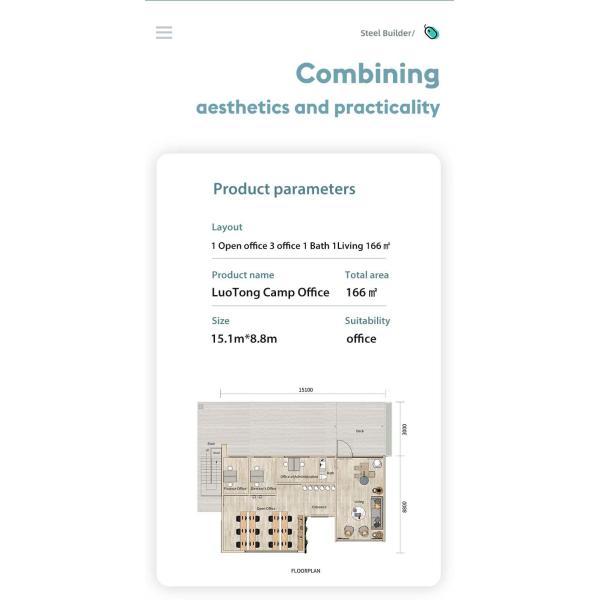 Prefabricated Modular Home Prefab Wooden Bungalow With Light Steel Frame