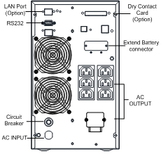 CNS 1-3K 240VAC 3KVA Ups With Lithium Battery ISO9001