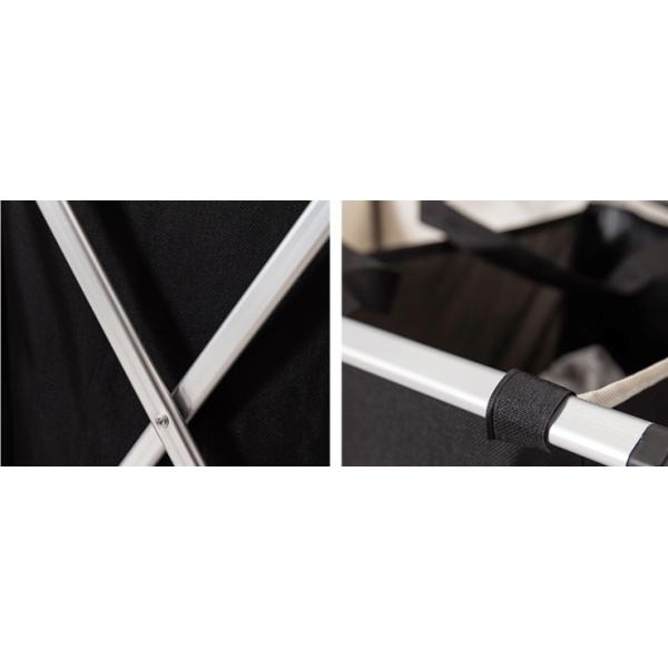 Foldable Waterproof X Shape Steel Laundry Basket