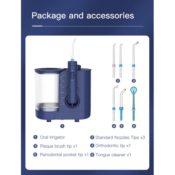30-125psi Countertop Oral Irrigator , FC176 Whitening Water Flosser