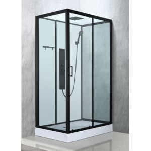 Buy cheap Stylish Shower Room And Black Frame With Tray And Roof product