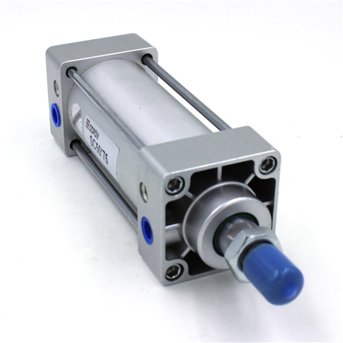 Buy cheap DOPOW Silver Aluminum Air Cylinders Double Acting Standard Pneumatic Cylinder product