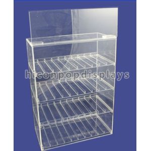 Buy cheap Tobacco Custom Acrylic Display Case Transparent Waterproof OEM Service product