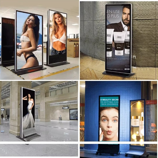 Explosion-Proof 75 Inch Standing Digital Signage for Indoor & Outdoor Use