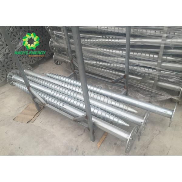 Screw Foundation Systems Q235 Steel Adjustable Length Solar Ground Screws Solar Panel Support Screw Pile