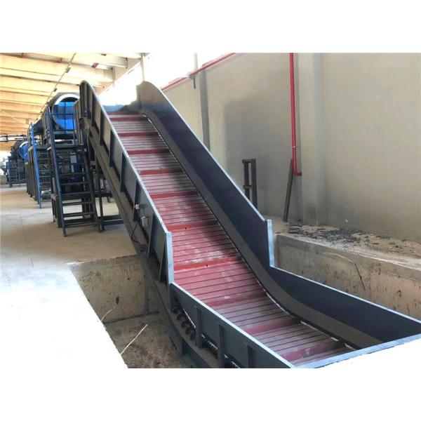 Rubber Modular Belt Conveyor For Plastic Recycling Machine 800mm