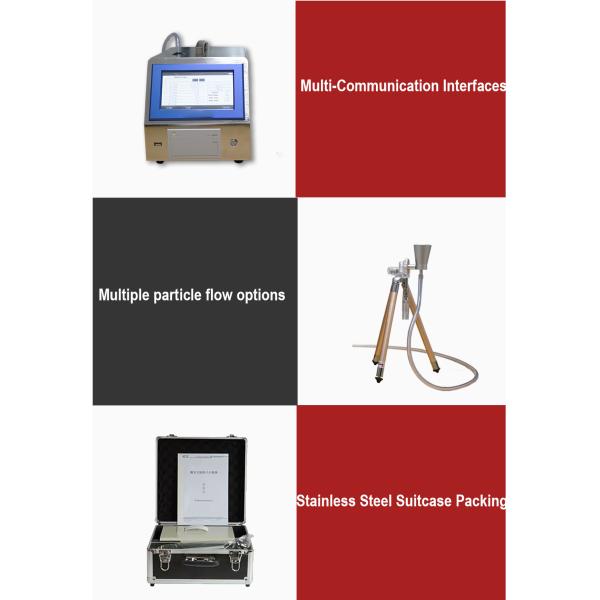 8 Channels Portable Airborne Particle Counter Pm0.3 Pm2.0 Pm10