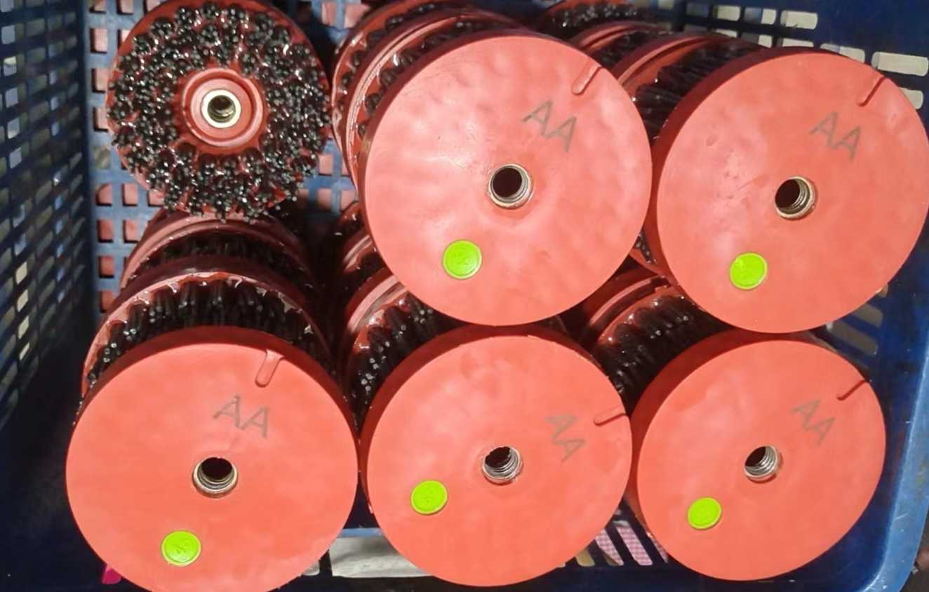 Silicon Abrasive Filaments Fickert Brush 140mm For Grinding Granite Slabs Or Ceramic Tiles