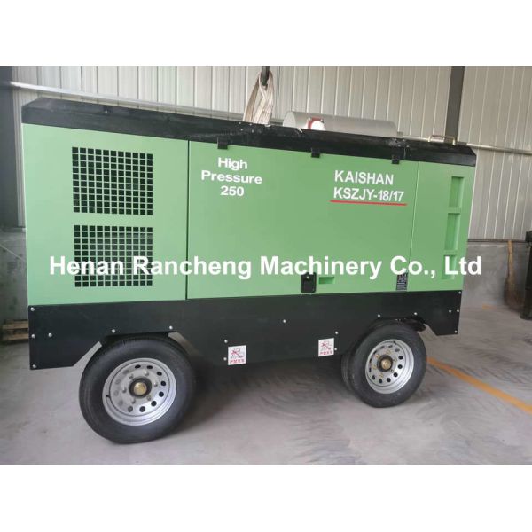 18m³/Min Delivery 1.7Mpa Pressure Drill Type Air Compressor 80L Oil Capacity