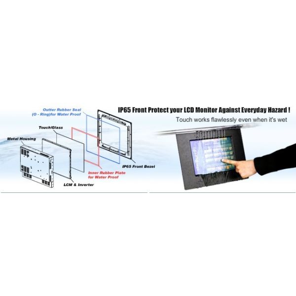 Touch Screen Rugged Panel PC 1024x768 Native Resolution For NFC Payment Kiosk