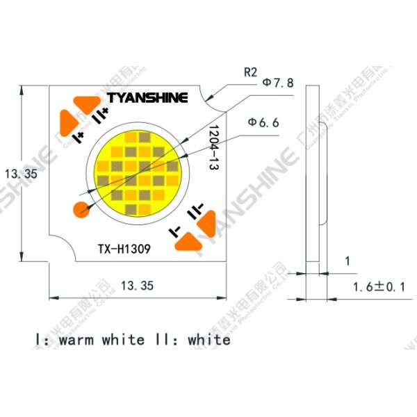 Smart Lighting LED COB Module 15Watt TunableWhite 2800K-6000K COB LED CRI90