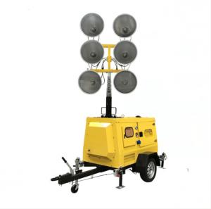 Buy cheap Hydraulic Lifting Mobile Light Tower , IP54 6*1000W Metal Halide Lamp product