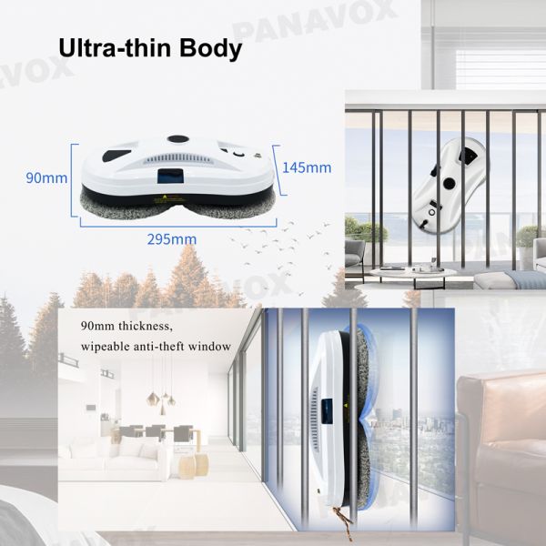 High Building Electric Automatic Glass Cleaner Robot with 500mAh Battery Capacity