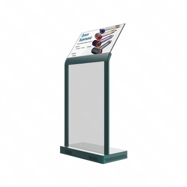 Side view showing ultra-thin profile of OLED display