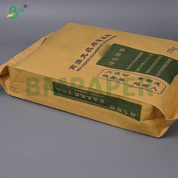 140gsm Unbleached Kraft Paper High Expansible 2000mm In Roll for Cement Packing