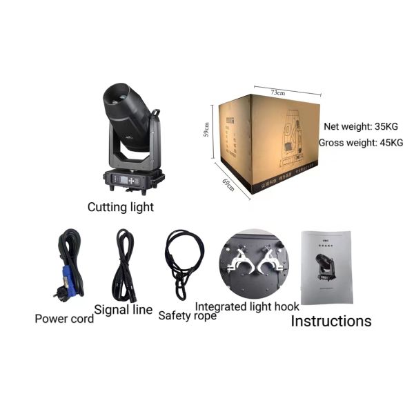 ATG Scan Beam Moving Head Led Spot Beam Gobo Moving Head Light 600W 80 RGBW Bulb 45 Ktv Nice Stage Light KTV Xmas Party Wedding