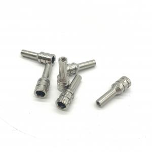 Buy cheap Gilded CNC Lathe Machining Parts , 316 Stainless Steel Shaft 6x31.6mm product