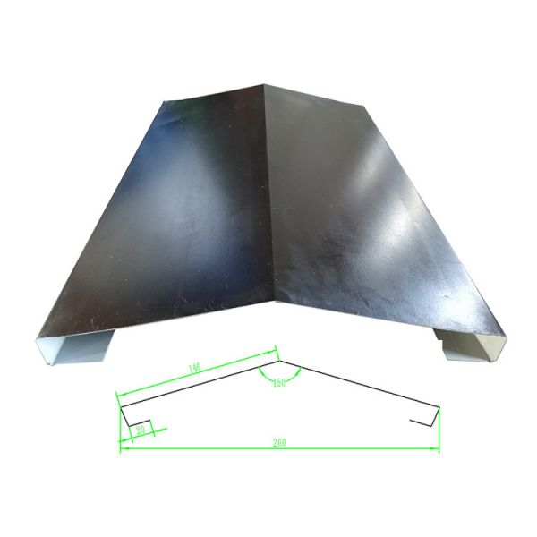 Galvanized Ridge Cap Machine Watershed Roofing Panel Making Machine