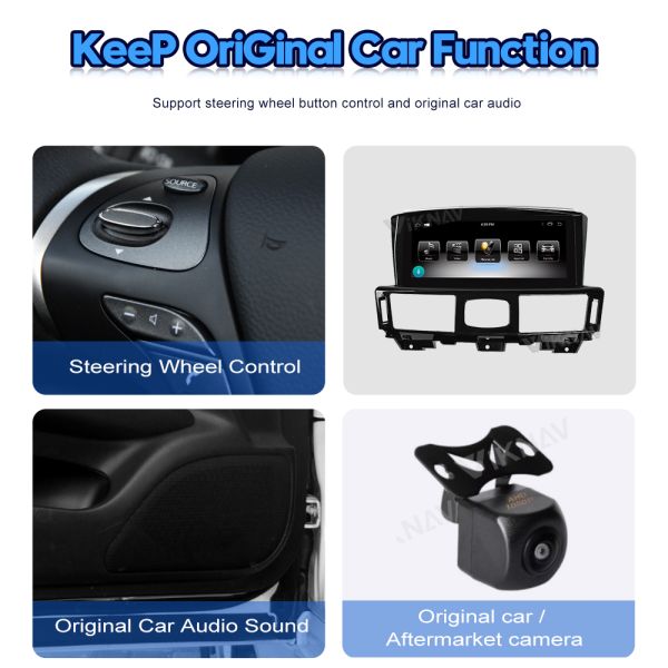 Viknav Car Radio For Infiniti Q70L (2013-2017) 10.25 inch Auto Upgrade Wireless CarPlay LCD Touch Screen GPS Navigation