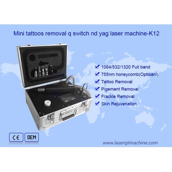 532nm 1064nm 1320nm Q Switch Nd Yag Mini Sapphire Ruby Laser Tattoo Removal Machine