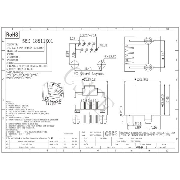 Tab Up RJ45 Single Port Female UnShielded 100 BASE Blue Color UL Certification
