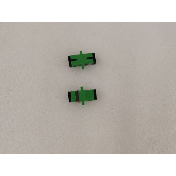 SC APC Simplex Green Fiber Optic Adapter For Terminal Box