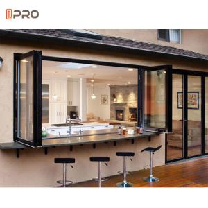 Buy cheap Aluminum Sliding Folding Windows Security Black Glass Sash Window Grill product