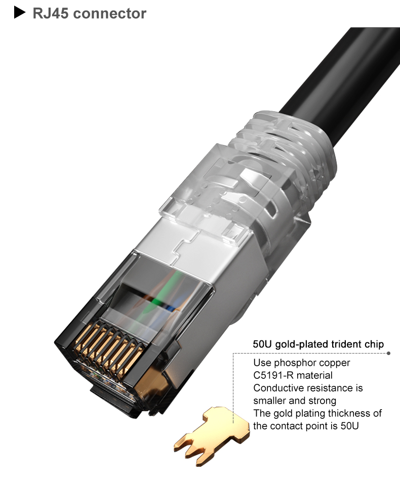 CE ROHS FTP UTP SFTP Cat7 Rj45 Plug Network Lan Cable 1000ft CAT7 LAN AWG23 S/FTP 100% Copper Orange