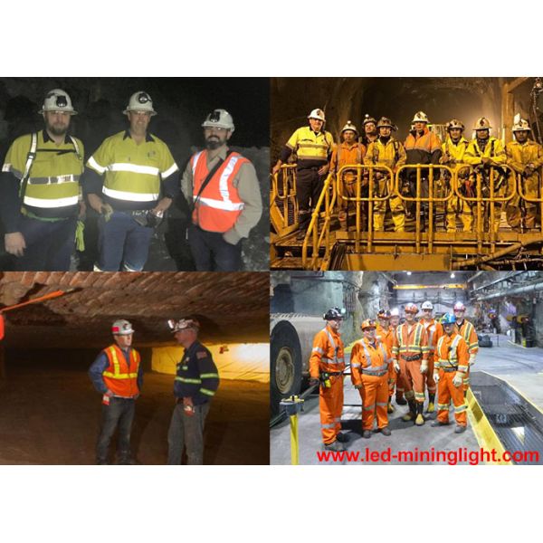 High Power 3W Hard Hat Headlamp 10.4 Ah SAMSUNG Battery For Mining