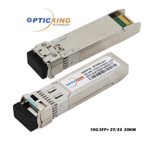 20km SFP+ Transceiver Module TX1270nm/RX1330nm 10Gbps SFP+