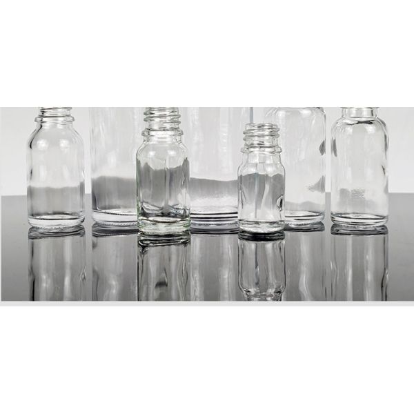 White Fine Ribbed Glass Essential Oil Bottles With Dropper 0.1kg