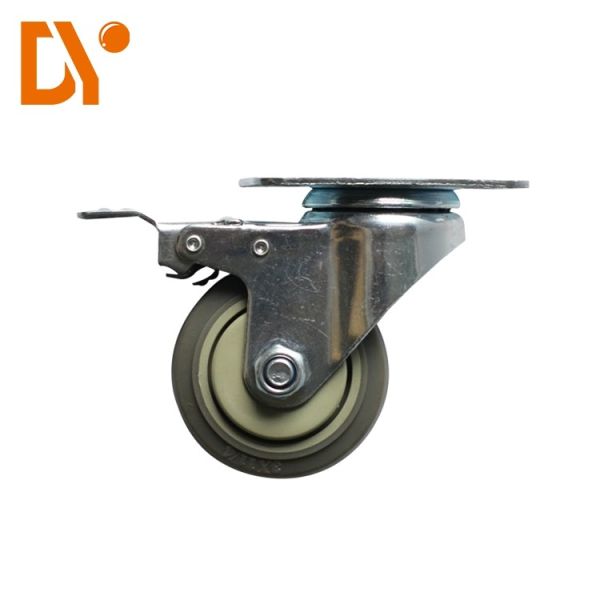 3 Inch Heavy Duty Swivel Casters , Universal Anti Static Caster Wheels With Brake