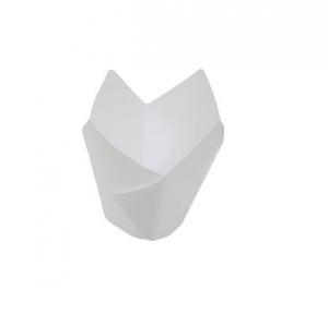 Buy cheap Regular Tulip Paper Baking Cups Muffin Liner Mini 30mm Wrap White product