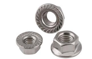 Quality Hex Head Din6923 Flange Nut , SS304 Stainless Steel Flange Nuts DIN Standard for sale