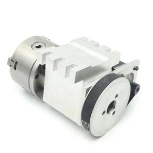 CNC Lathe 4th Axis Tailstock K11 80mm 3 4 Jaw Chuck Index Dividing Head