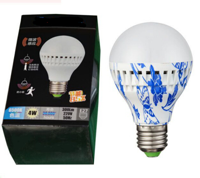 Inductive led bulb SMD2835 chips 8 meters isolated CE driver motion sensor