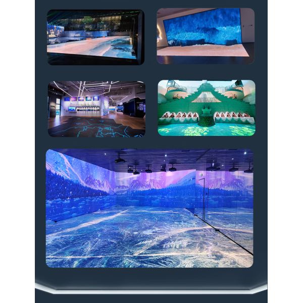 Exhibition Hall Indoor Immersive Interactive Screen LED Floor Tile Screen LED Full Color Display