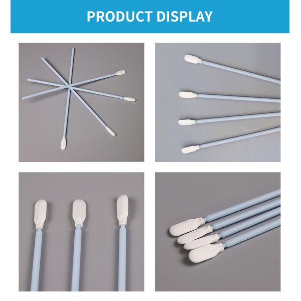 Autoclavable Cleanroom Swab Double Layer Polyester Microfiber Swabs