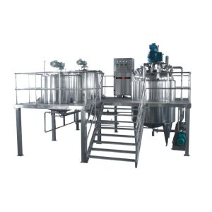 China 100L Lotion / Cream Vacuum Emulsifying Machine For Homogenizing Mixing on sale