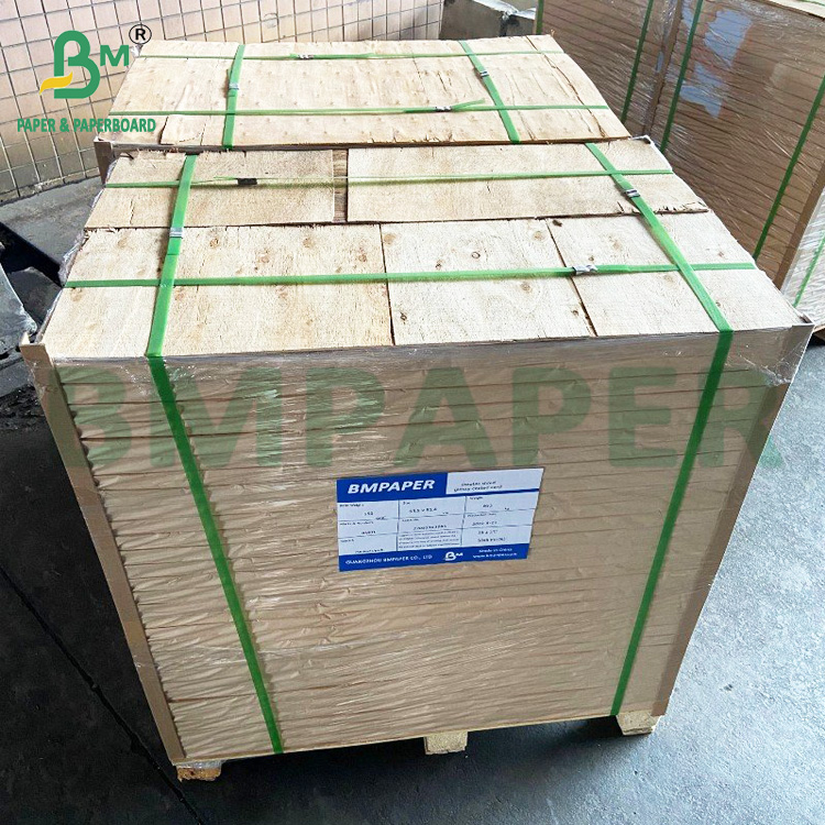 Glossy Coated One Side Label Paper 80gsm 90gsm White C1S Art Paper