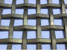 Flat Wire Intercrimp Wire Mesh For Decoration Square / Rectangular Aperture