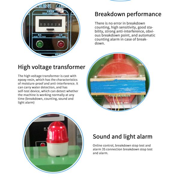 Latest Electronic Spark Tester for Wire and Cable 220V Insulation Wrap 1-Year Warranty