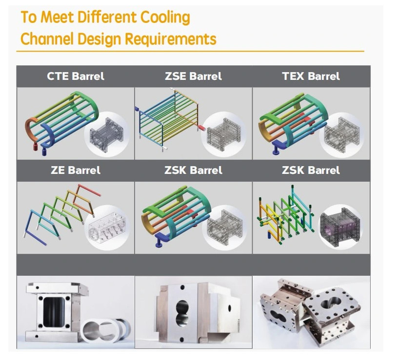 JSW Co Rotating Twin Screw Barrel Extruder Combi Barrel Screw Segments For PPE Products