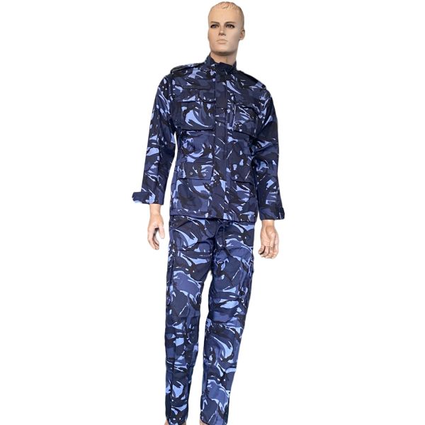 Blue Camouflage Military Army Uniform XS - 4XL Waterproof Tactical Uniform Set