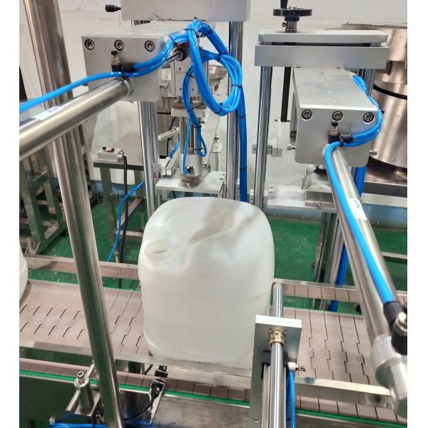 ODM Automatic Capping Machine For 25L Syrup Sugar Barrel Rinsing Filling