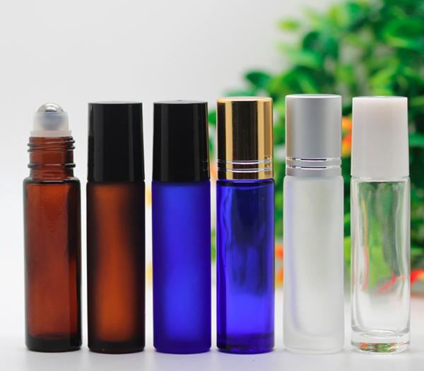 Custom Cosmetic 5ml Roll On Perfume Bottles , Plastic Empty Rollerball