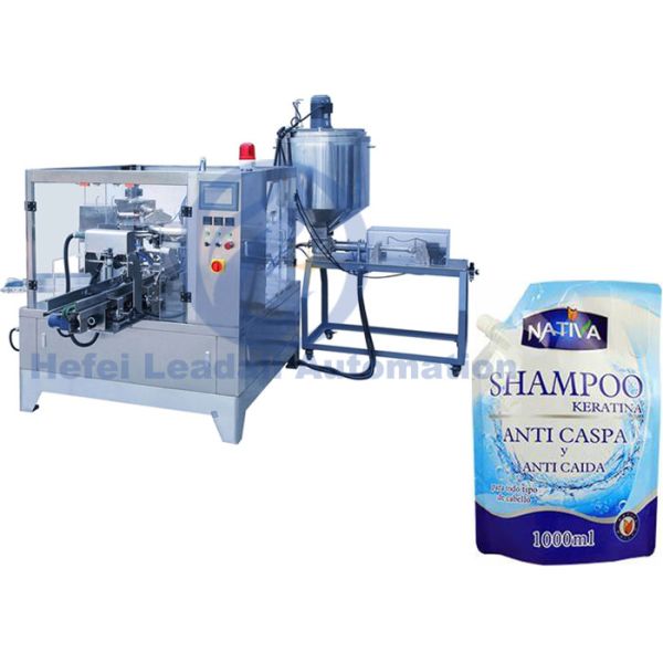 Customized Premade Bag Packing Machine , Automatic Spouted Liquid Doypack Packaging Machine