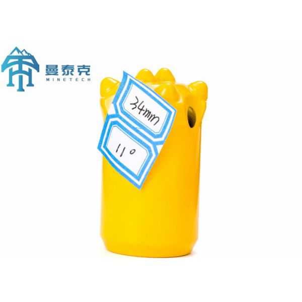 11 Degree Broca 34mm 7 Buttons Taper Drill Bit For Mining Drilling Blasting
